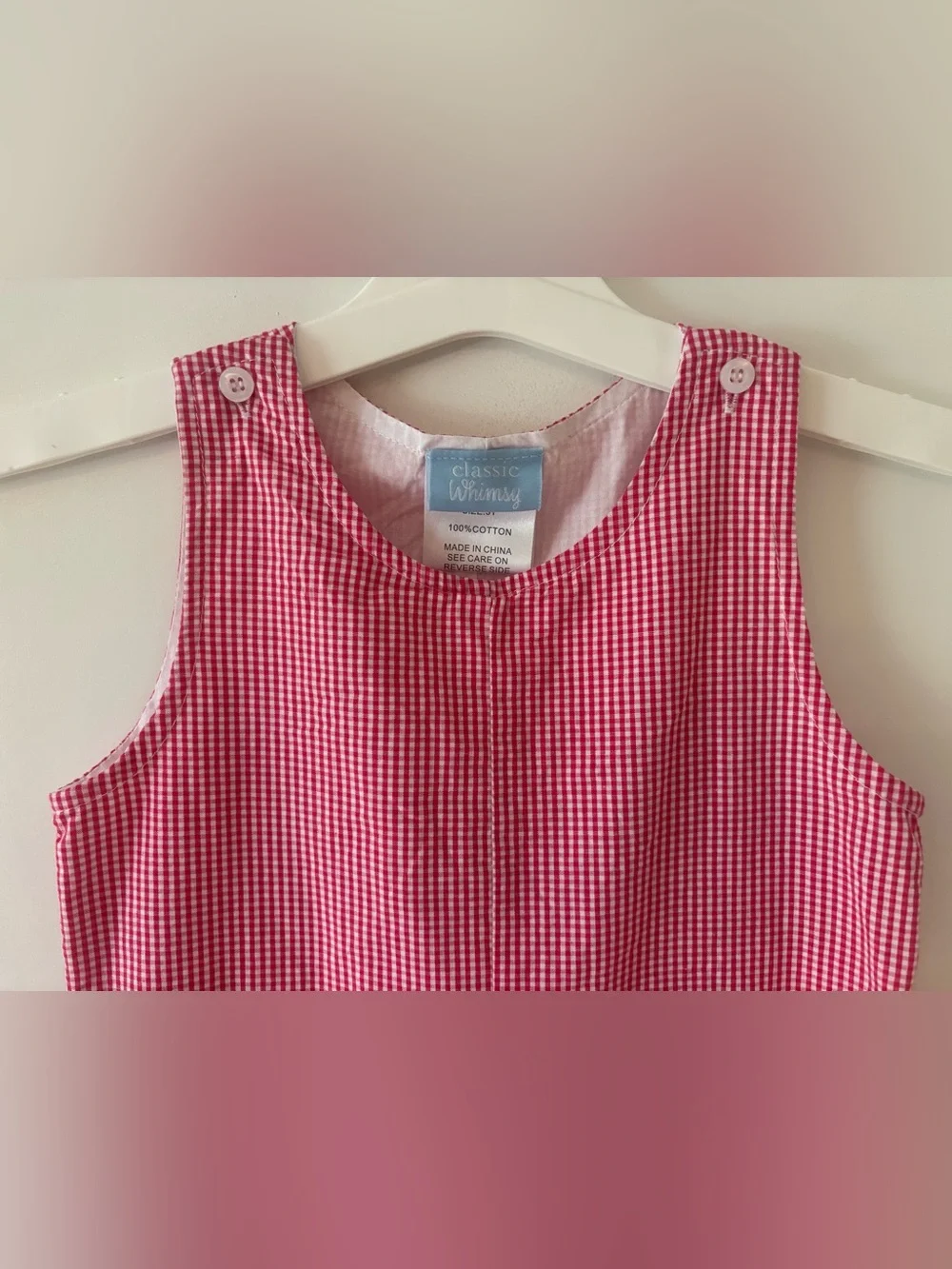 Toddler Boy Red Gingham Longall Classic Whimsy 3T